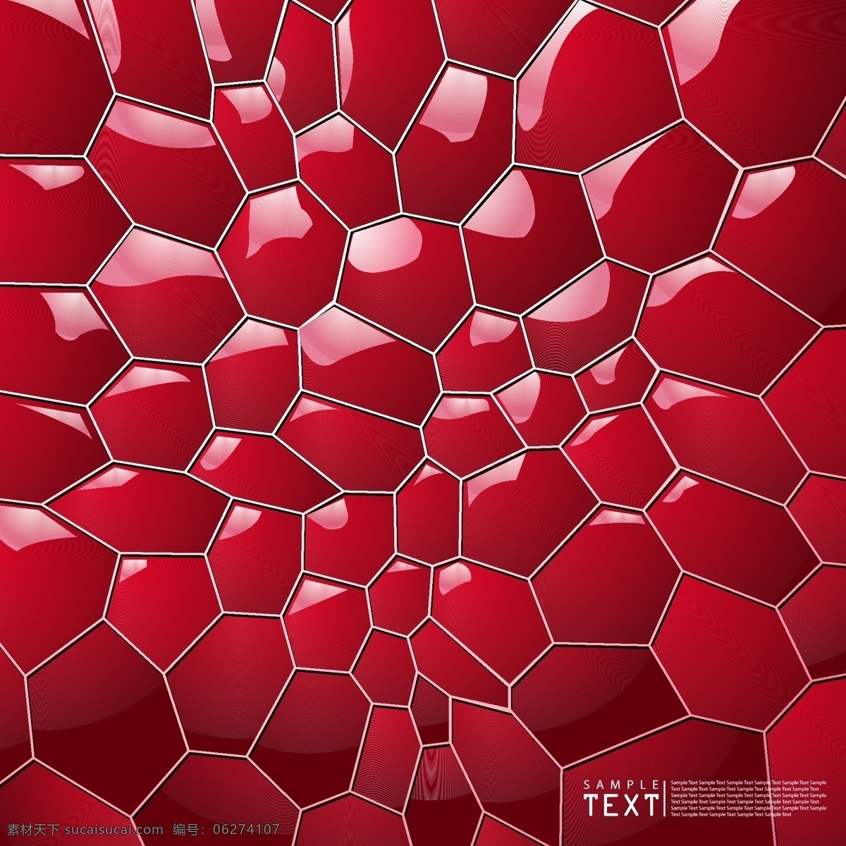 红色 立体几何 背景 立体 3d 红色几何 矢量背景素材
