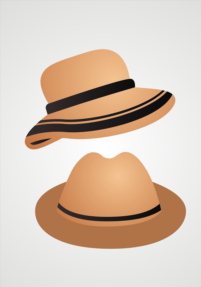帽子图片 帽子 卡通帽子 手绘帽子 饰品 插图 插画 矢量帽子 牛仔帽 cdr文件 卡通设计