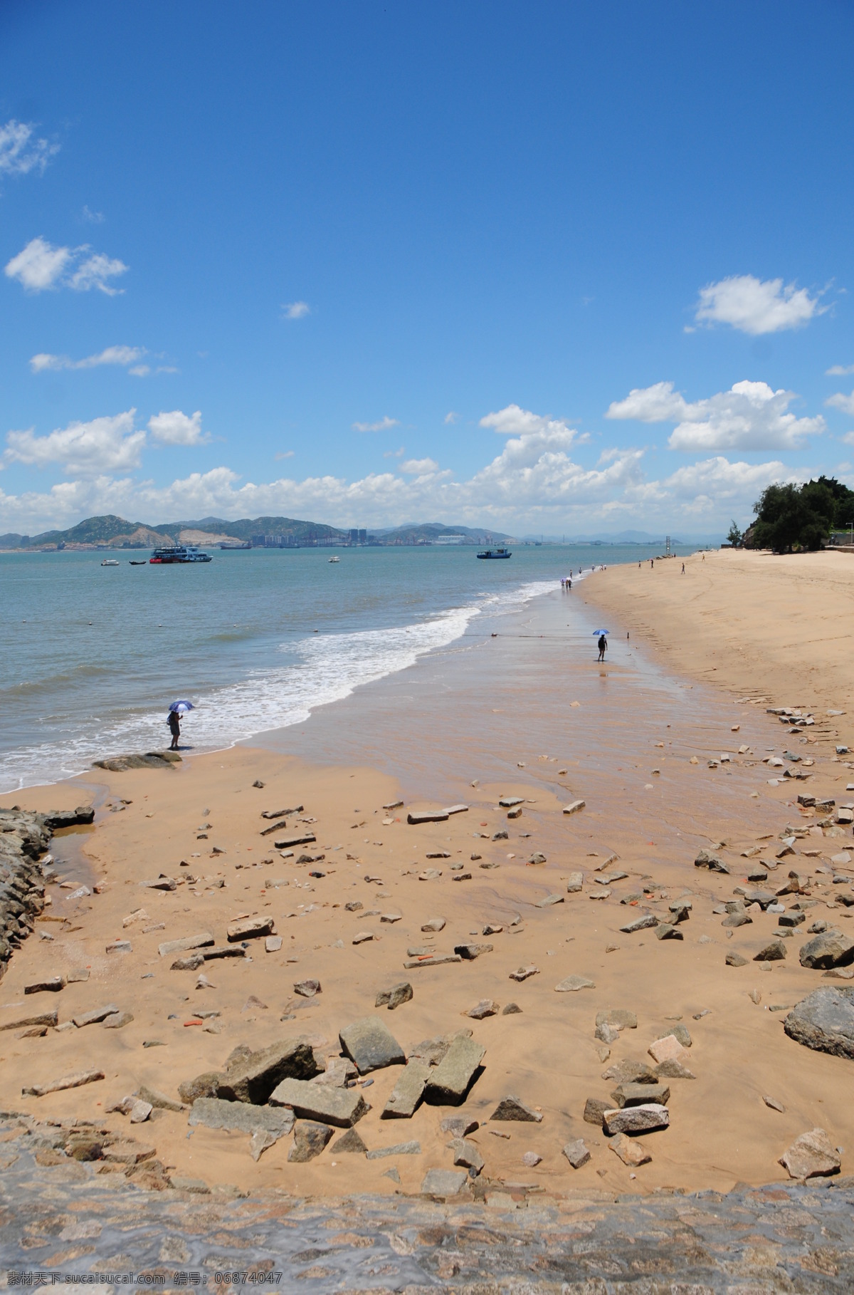 厦门 海滩 旅游摄影 清澈 沙滩 天空 自然风景 厦门的海滩 psd源文件