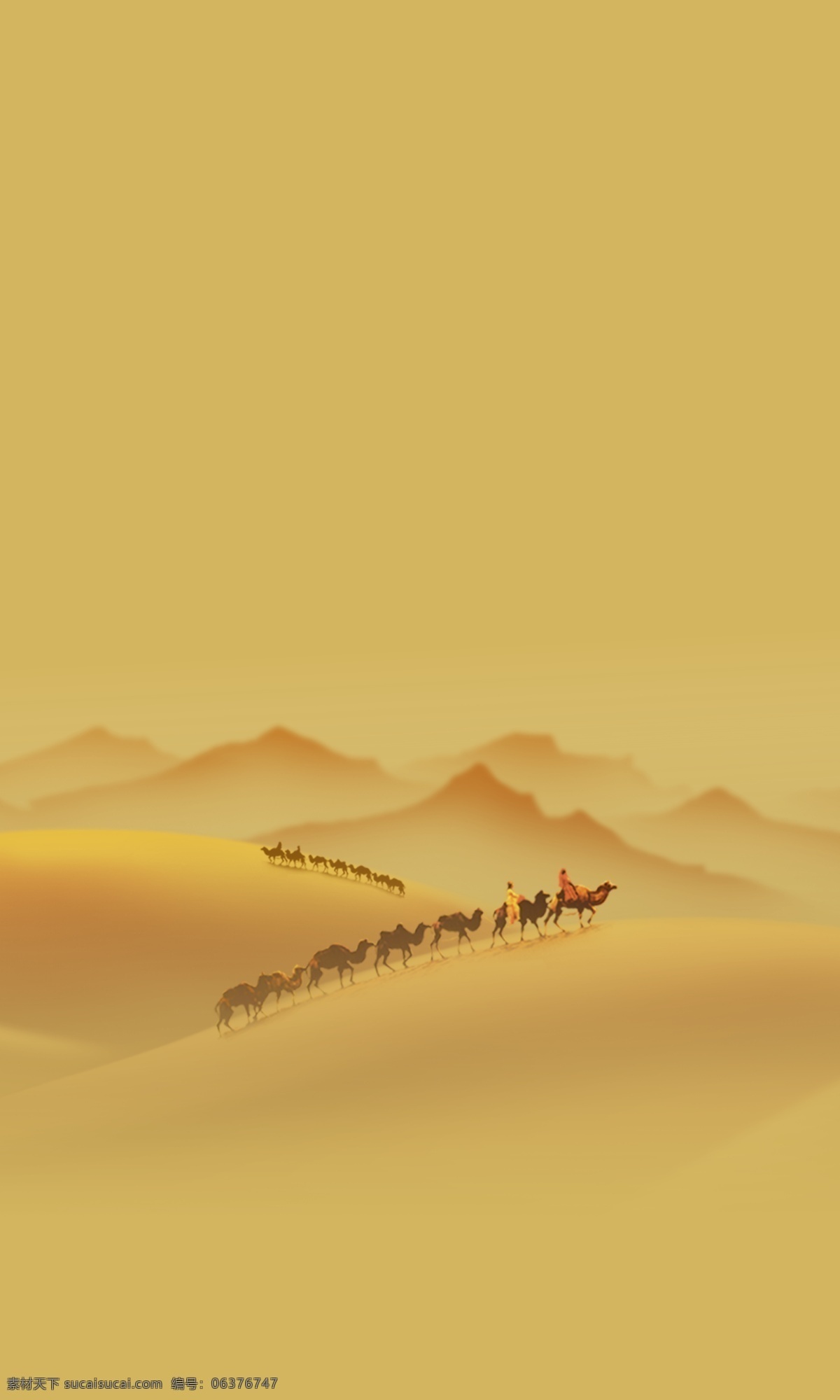 丝路 印象 合成 图 新疆 丝绸之路 沙漠 山峰 印象图 传统文化 文化艺术