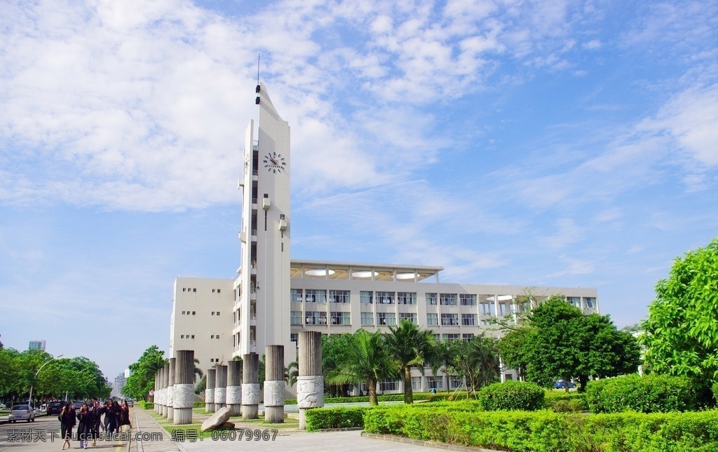 海南大学3教 海南大学 文化柱 钟楼 毕业季 夏天 生活百科 生活素材