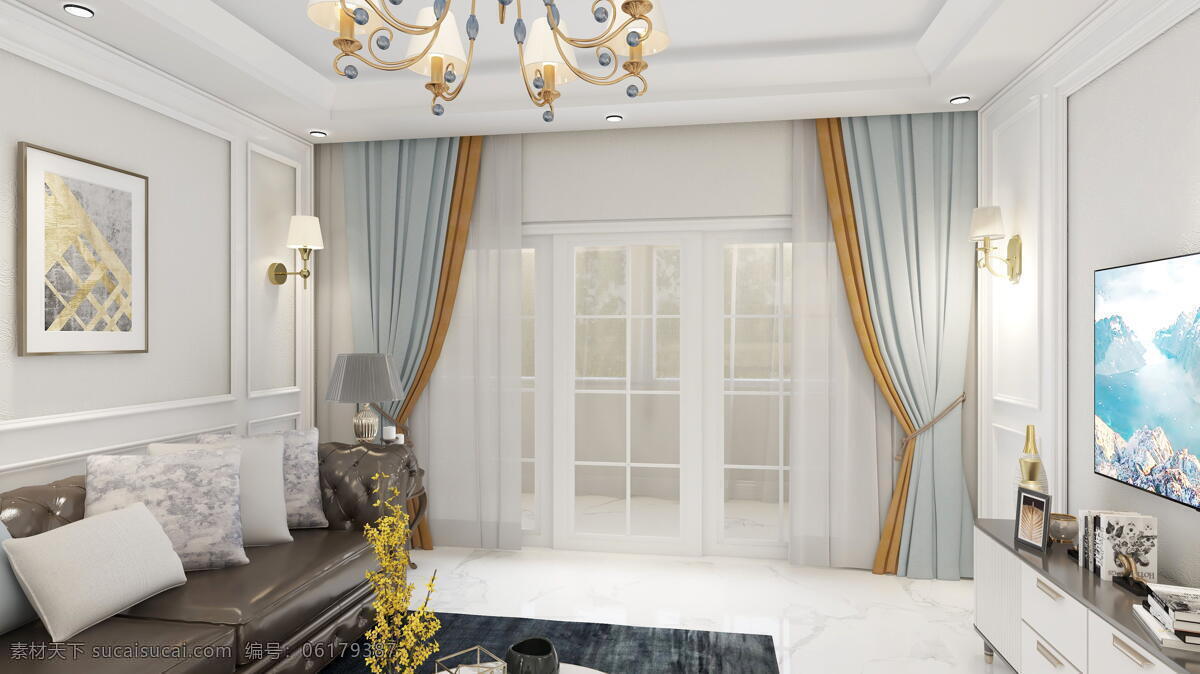 室内 效果图 高清 窗帘 家具 3d设计 3d作品
