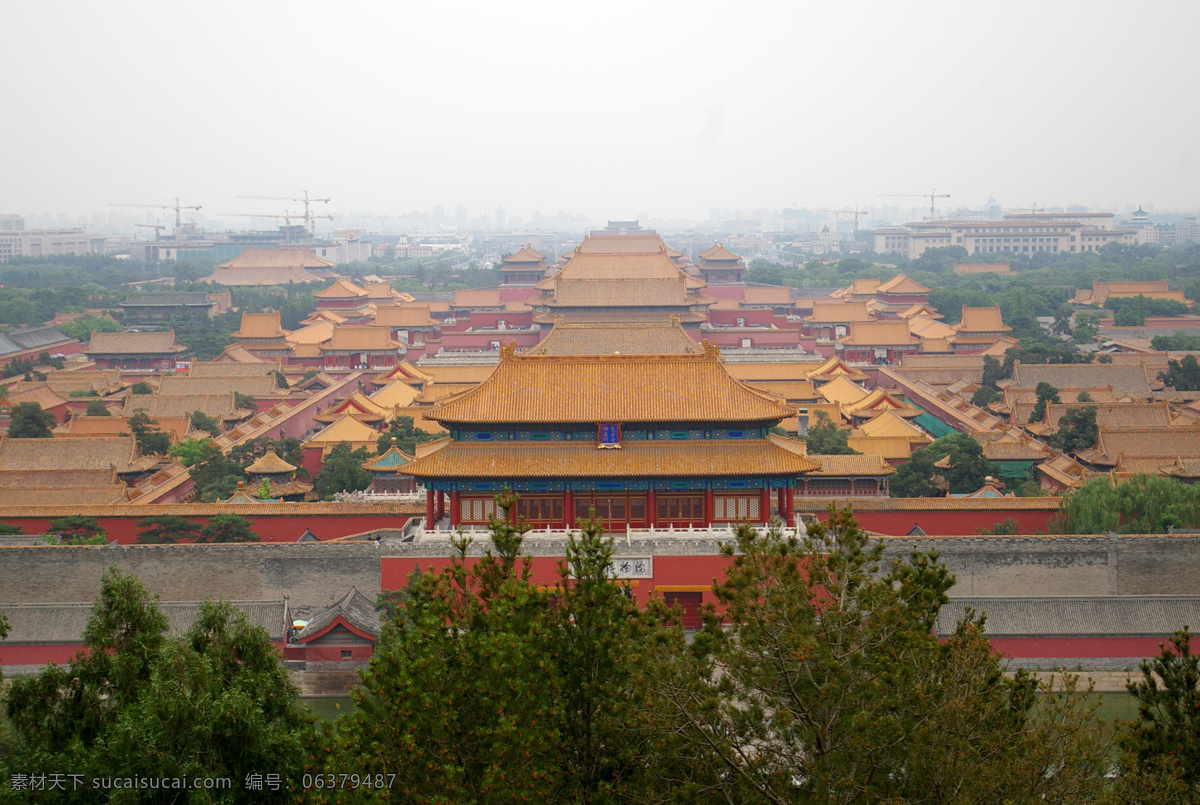 紫禁城全景 故宫 旅游 古建筑 人文 北京 全景 旅游摄影 国内旅游