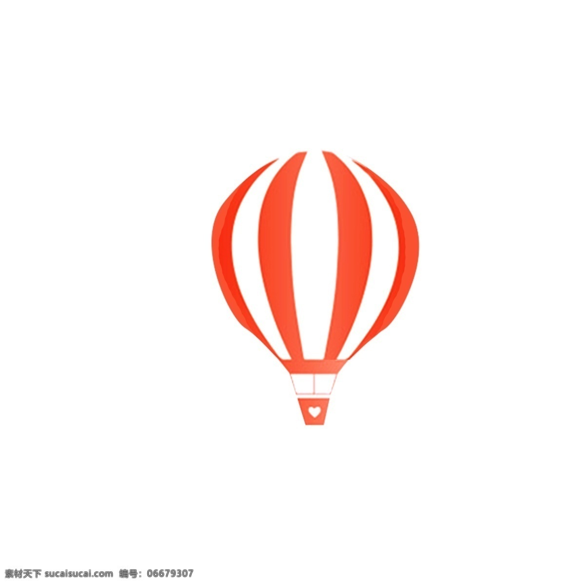 红 白 线条 热气球 装饰 图案 红白