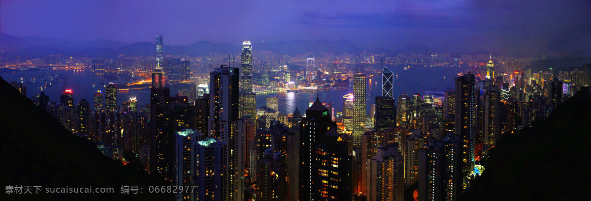 香港夜景 香港 维多利亚港 城市夜景 城市之光 高楼大厦 唯美 夜景 夜空 全景风景 全景 自然风景 自然景观