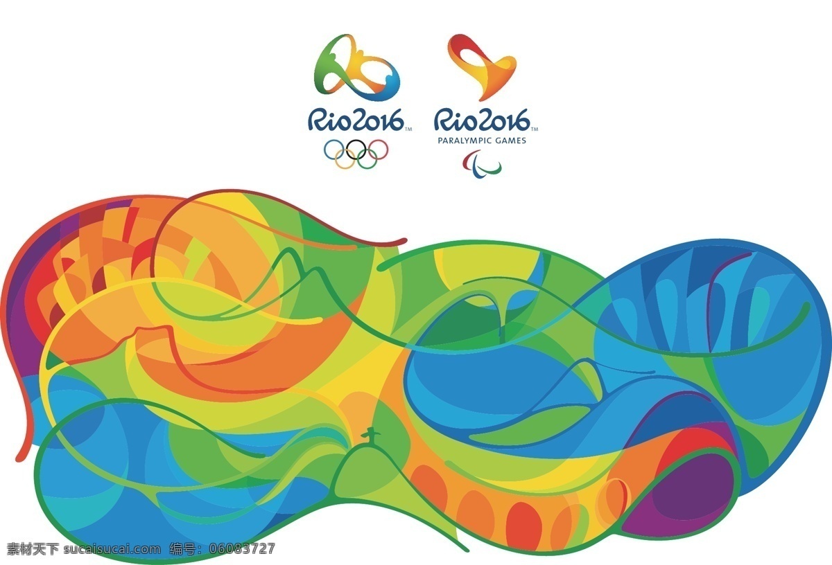 奥运会图标 彩色 创意 奥运会 图标 白色