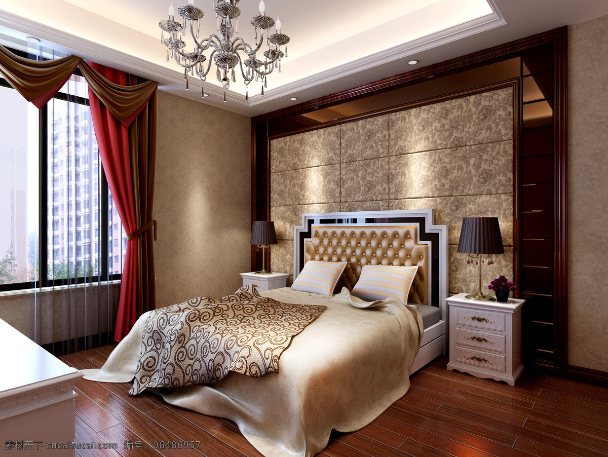 家装设计 环境设计 欧式 室内设计 卧室 家居装饰素材