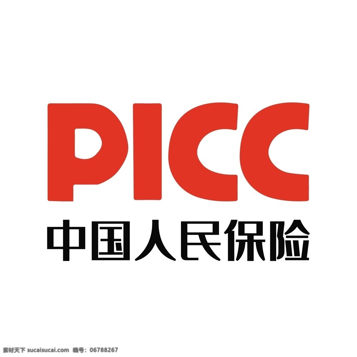 中国人民保险 橙色picc 25dlogo 图标 免抠图 logo设计