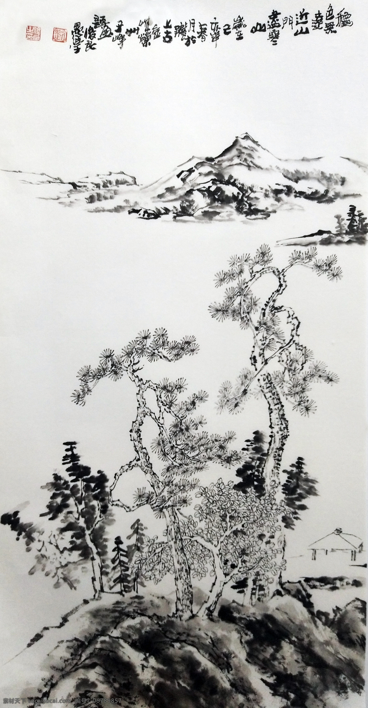 传统 山水画 中国 风 刘 俊良 作品 中国风 刘俊良 文化艺术 绘画书法