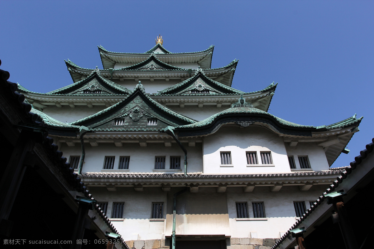 日本皇宫 日本 皇宫 坡屋顶 飞檐 灰瓦 白墙 2011日本 旅游摄影 国外旅游