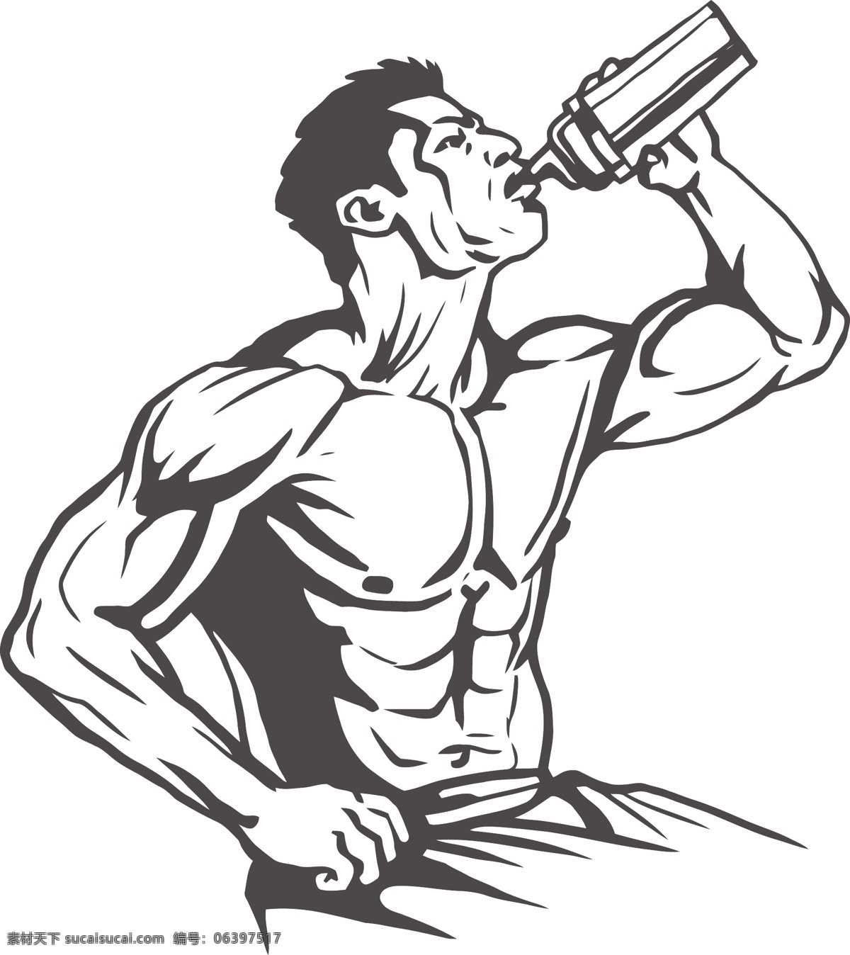 手绘运动矢量 肌肉 腹肌 健康 健身 诱惑 丰满 健身房 性感 身材 运动装 紧身衣 运动背心 短裤 减 人物图库 职业人物