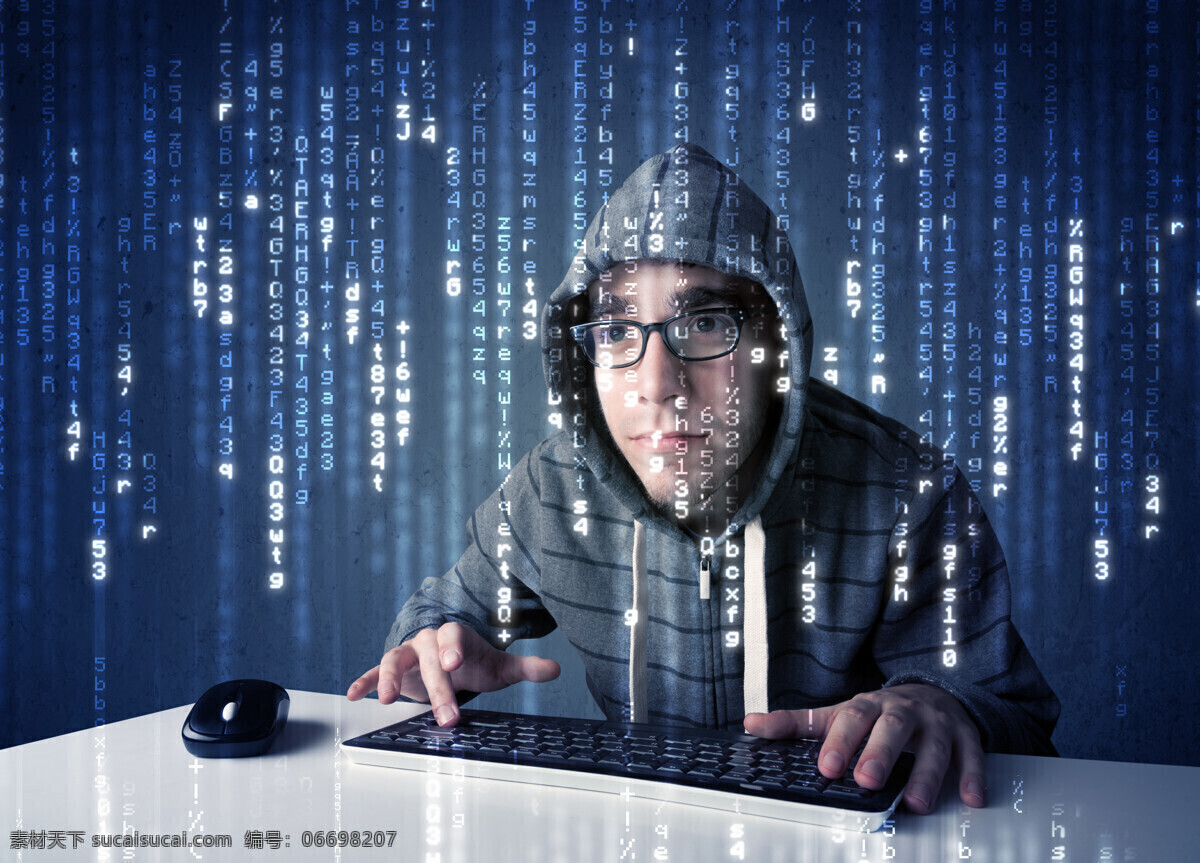 电脑 黑客 男人 骇客 职业男性 外国男人 职业人物 男人图片 人物图片