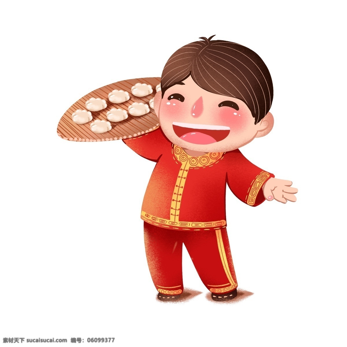 春节 立冬 冬至 吃 饺子 插图 商用 元素 中国风 吃饺子 饺子卡通 年俗