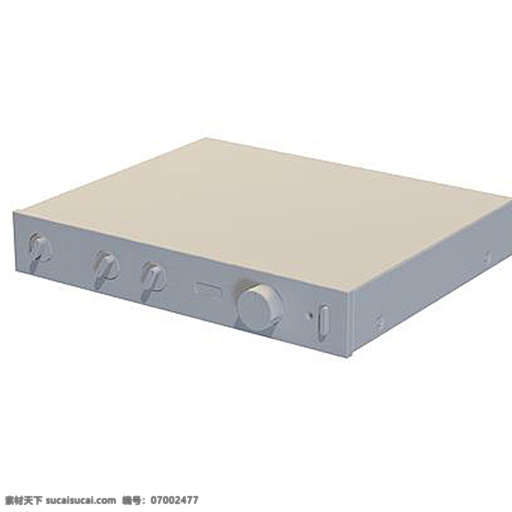 3ds max 模型 家用电器 功放机 3d设计 3d作品 白色