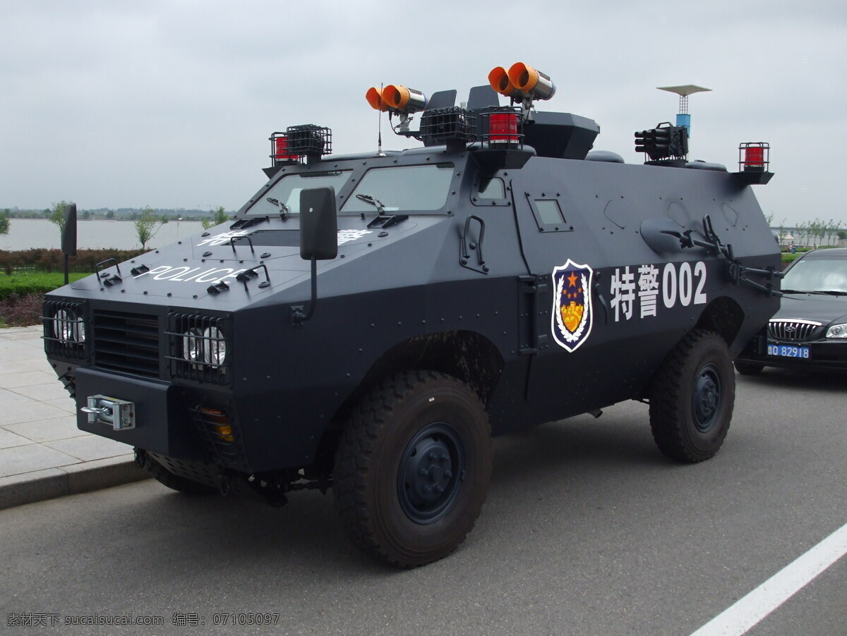 都市 特警 装甲车 现代科技 军事武器 摄影图库