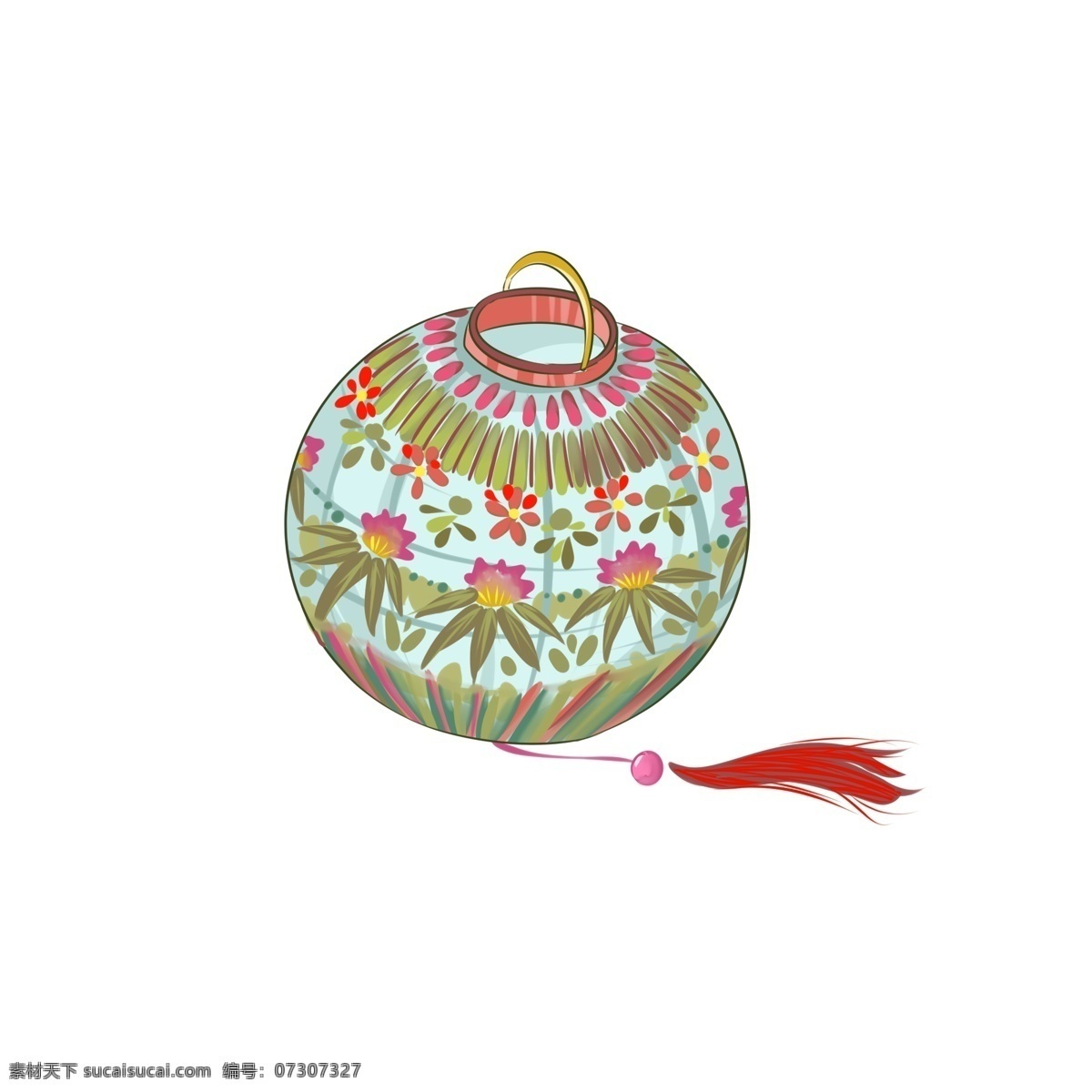 手绘 古风 传统 物件 插画 灯笼 扇子 卷轴 蜡烛 古琴 古筝 铃铛 古风用品 复古风 怀旧 中式 中式传统 中式文化 传统文化