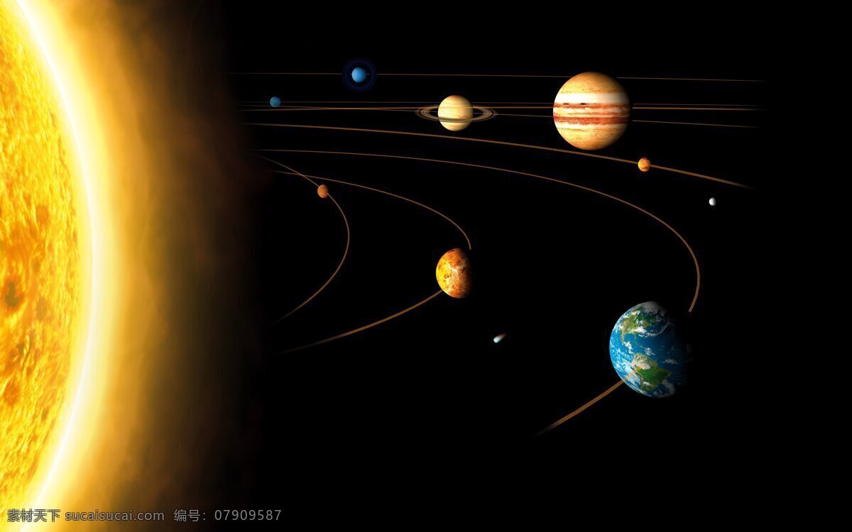 太阳系 地球 木星 火星 金星 宇宙 星体 空间 高清 背景