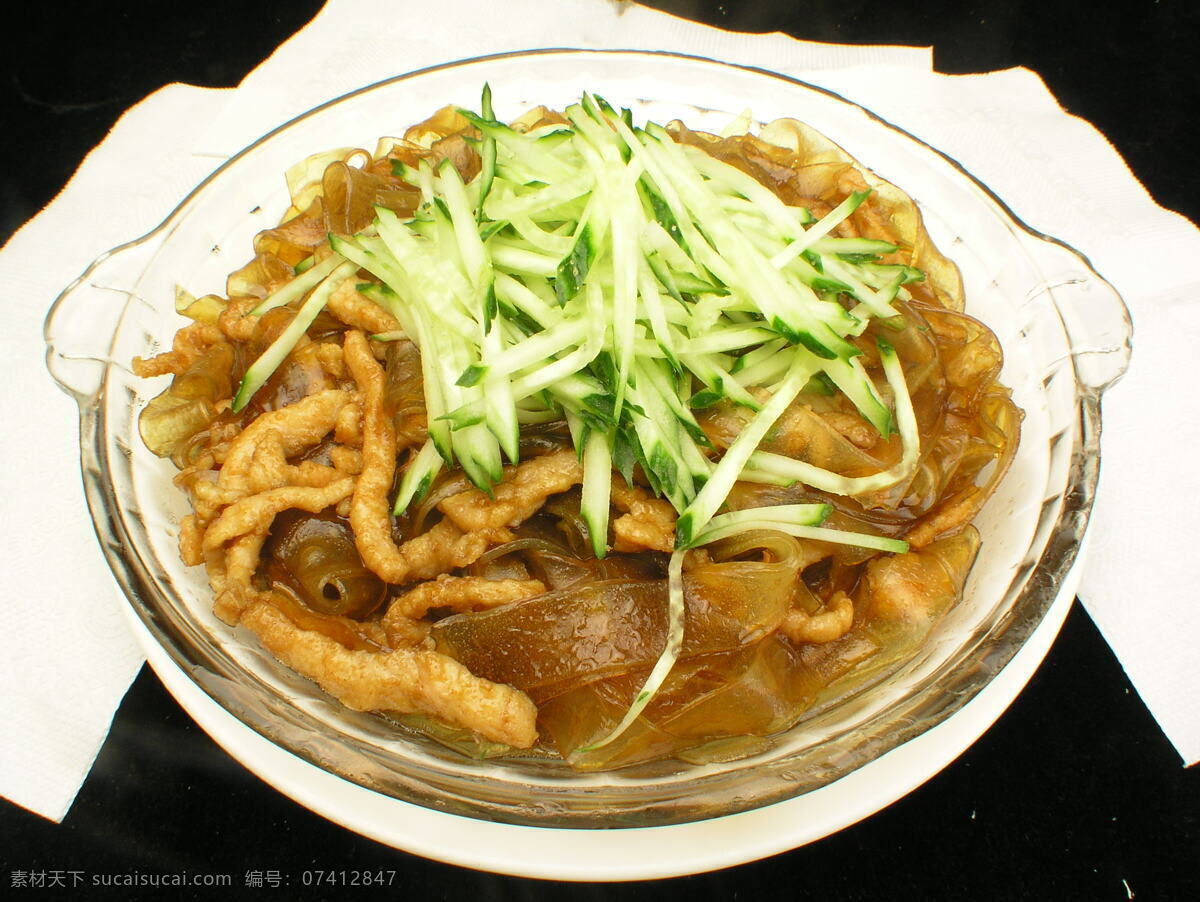 肉丝拉皮 餐饮 美食 菜 中餐 肉丝 拉皮 蒲公英图片 传统美食 餐饮美食