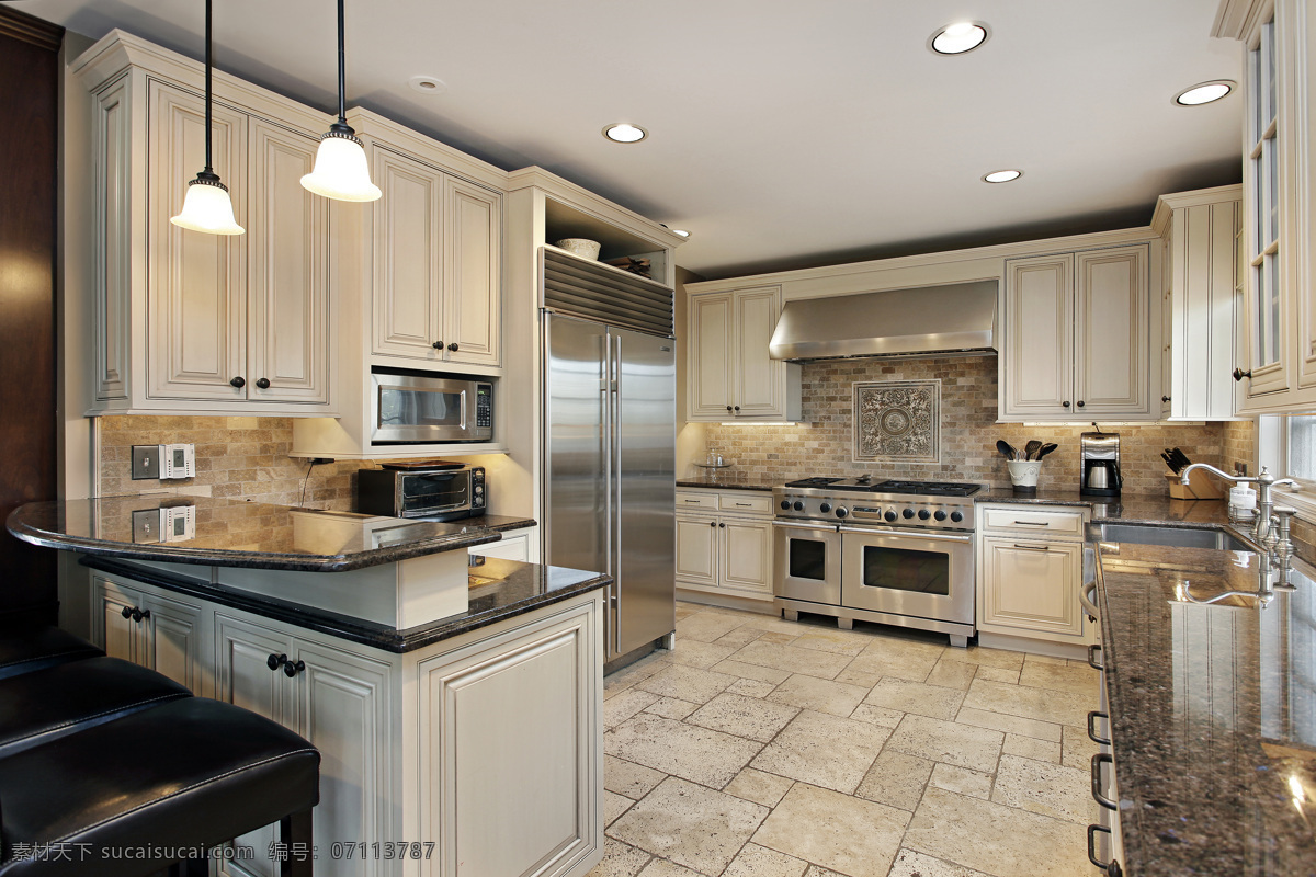 现代 厨房 橱柜 冰箱 室内设计 环境家居