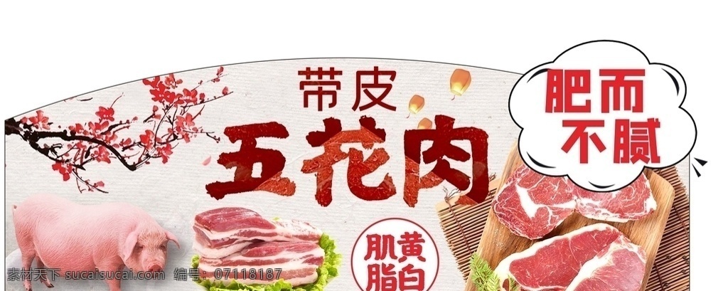 五花肉 生鲜 肉 鲜肉 猪肉