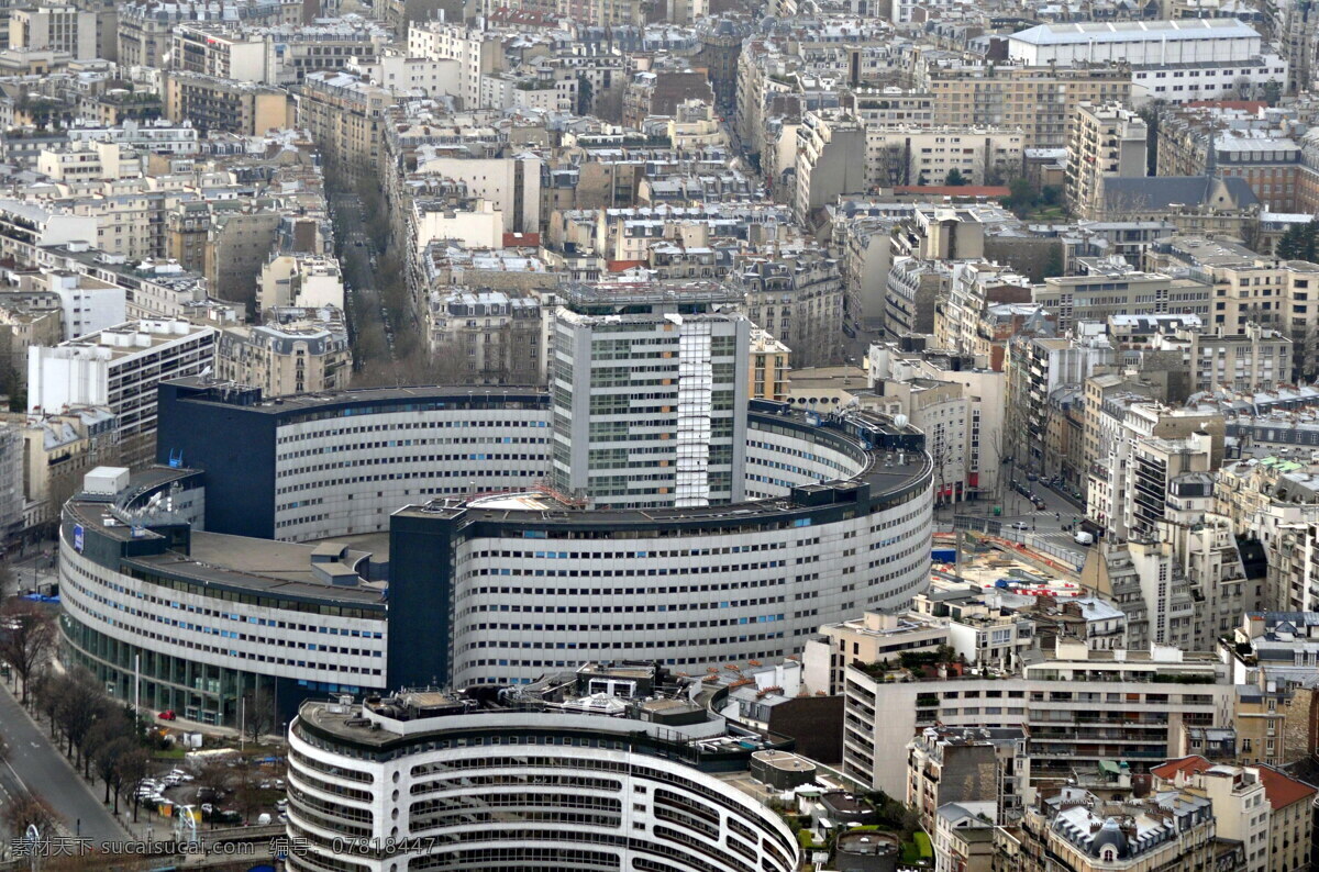 繁华 城市 鸟瞰 高清 巴黎 鸟瞰图 建筑 高楼