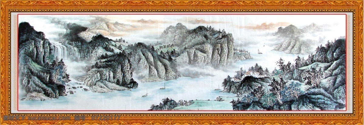 竖版国画 风景画 国画 国画山水画 巨幅山水画 客厅壁画 流水生财 山水风景 山水国画 山水画 无框画 紫气东来 旭日东升 大厅壁画 竖版山水画 家居装饰素材 山水风景画