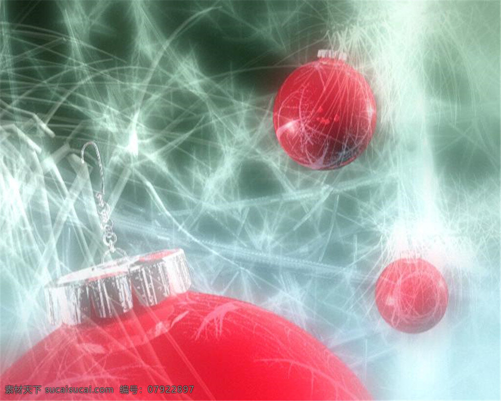 浪漫 圣诞 彩球 背景 装饰 视频 节日 庆祝 动画