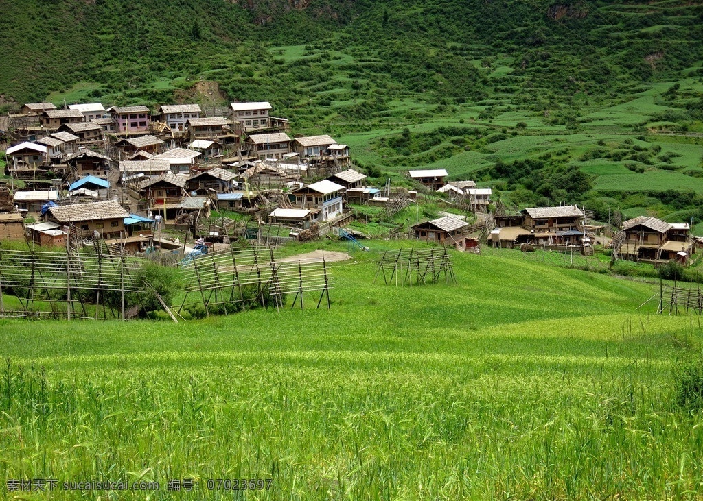 扎尕那乡 扎尕那 青稞地 木房子 错落 青稞架 国内旅游 旅游摄影