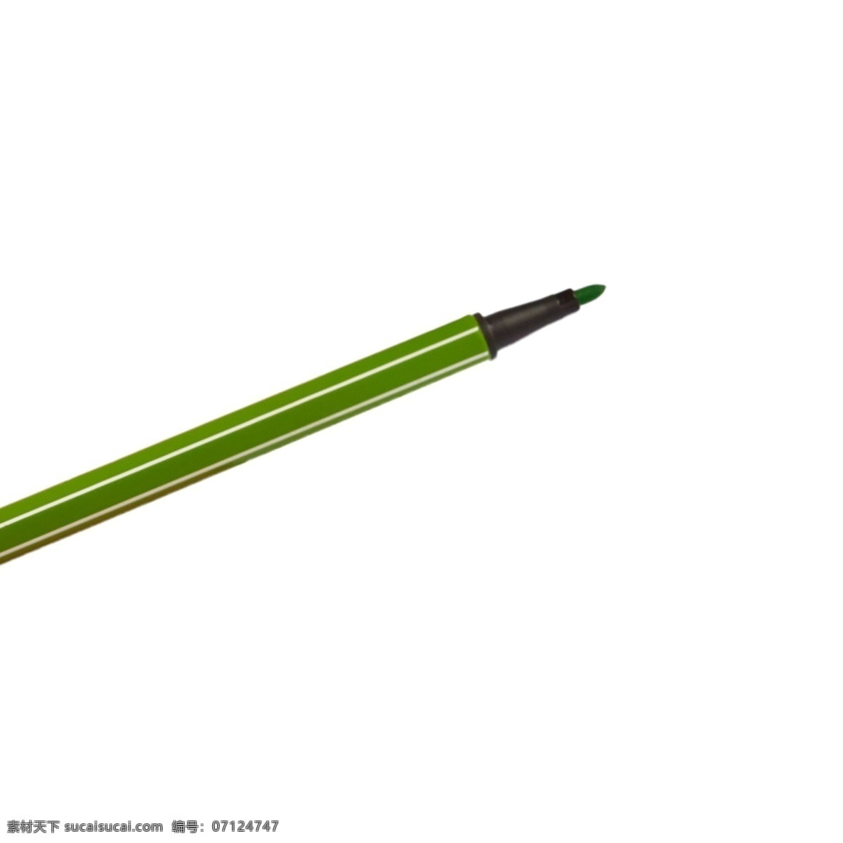 绿色水彩笔 彩笔 画笔 实物 实物免扣 实物下载