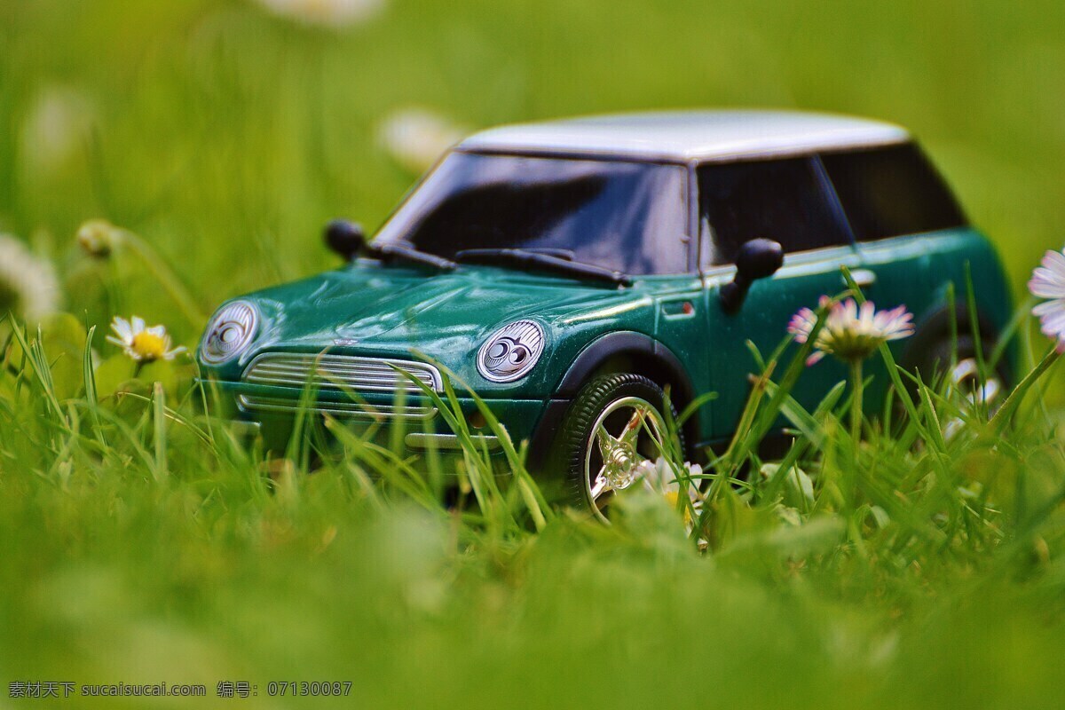 迷你 库珀 汽车模型 迷你库珀 汽车 模型 车辆 绿色