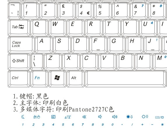 笔记本 电脑 键盘 英文版 笔记本电脑 英文 矢量设计图 矢量