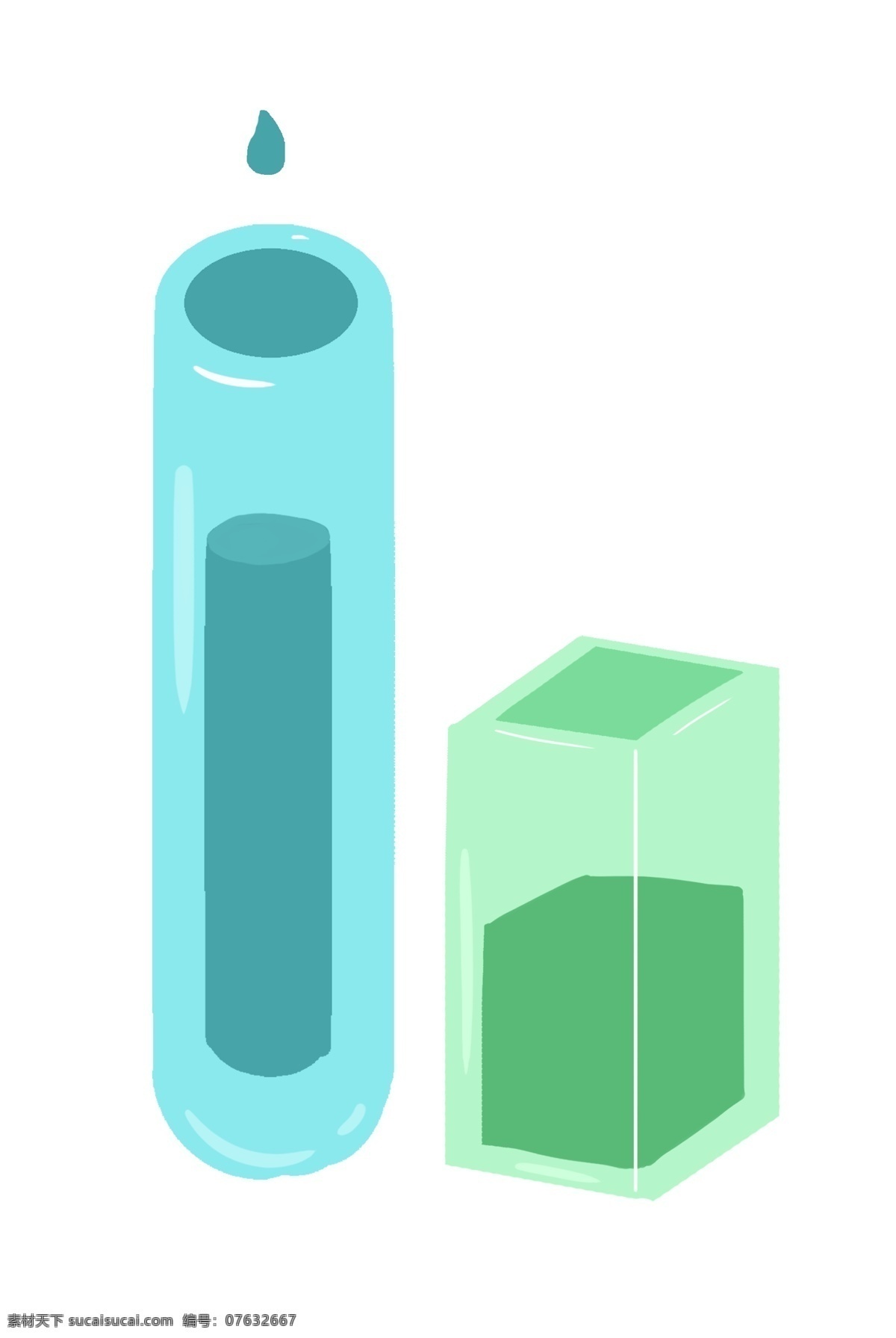 化学 容器 组合 插画 化学容器 蓝色瓶子 绿色瓶子 实验室 试验 化验 检验 科学 容器组合 卡通插画