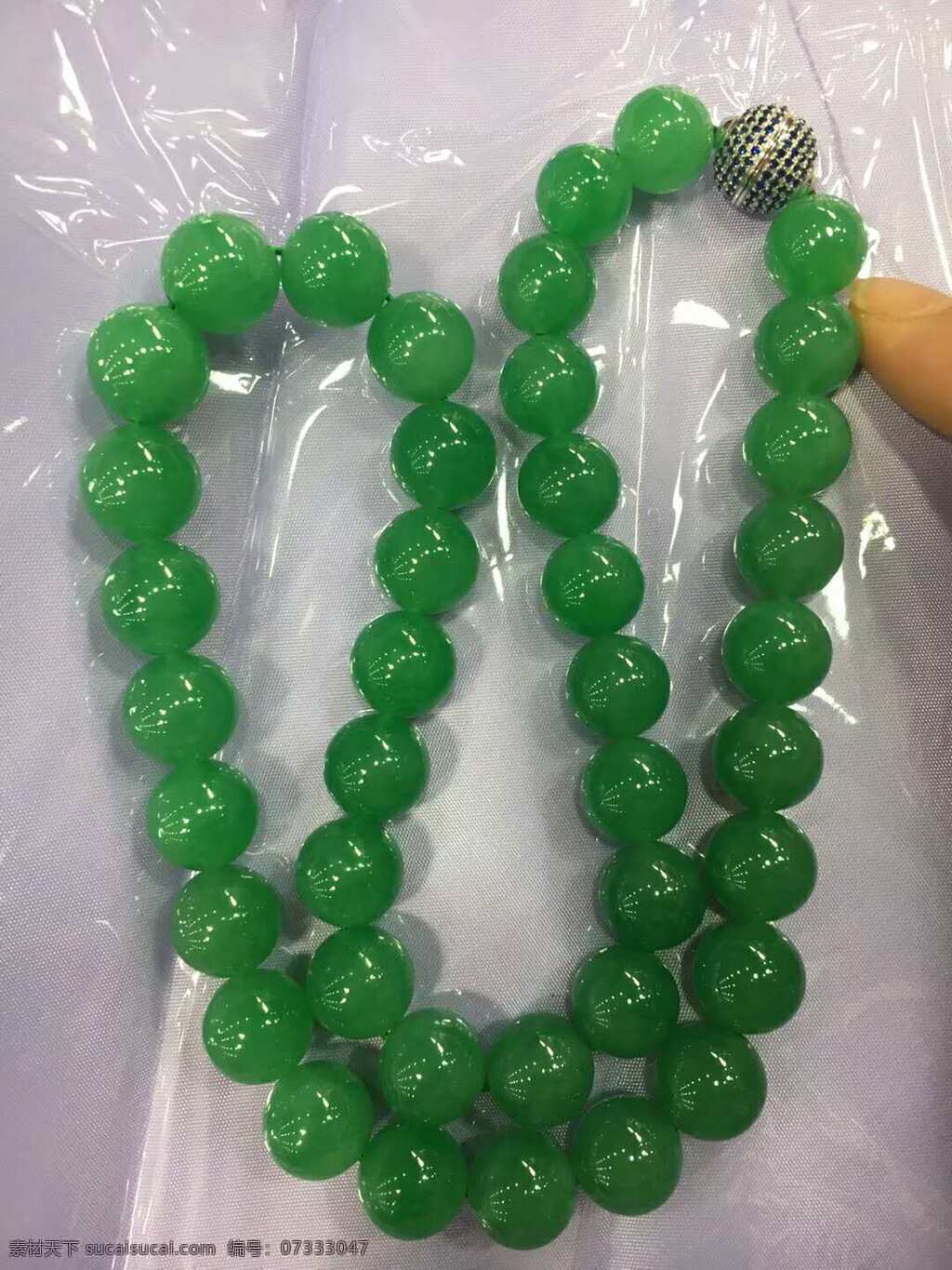 翡翠串 串珠 玉 翡翠 珠宝