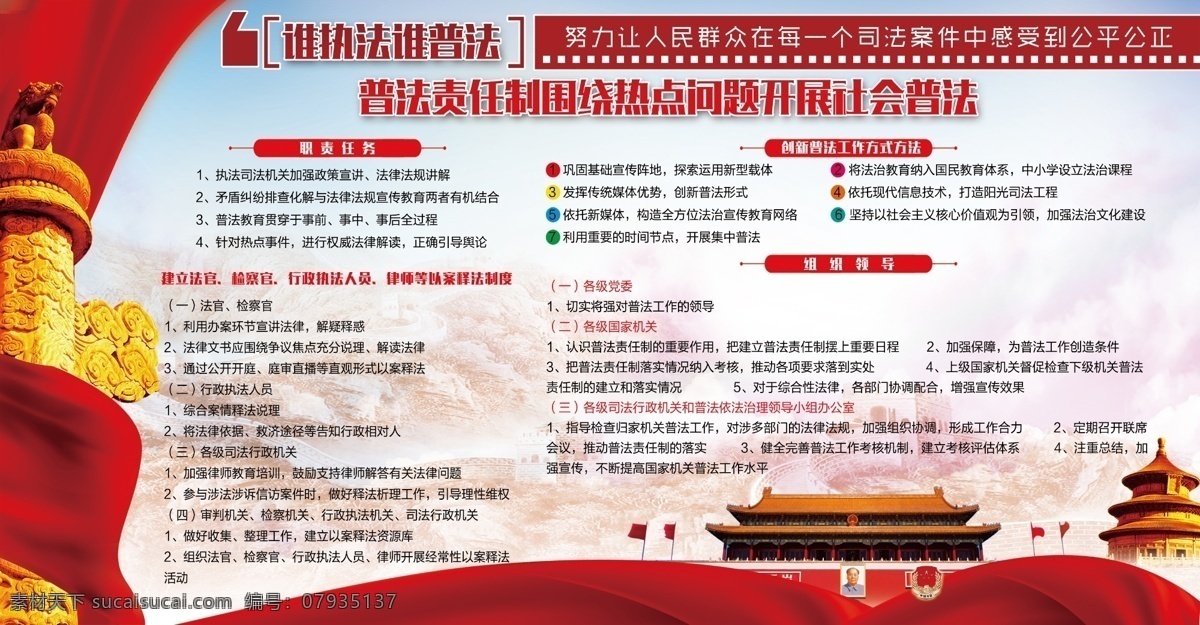 谁执法谁普法 执法 普法 司法案件 公平 公正 以案释法 创新普法 普法责任 热点问题 社会普法 分层