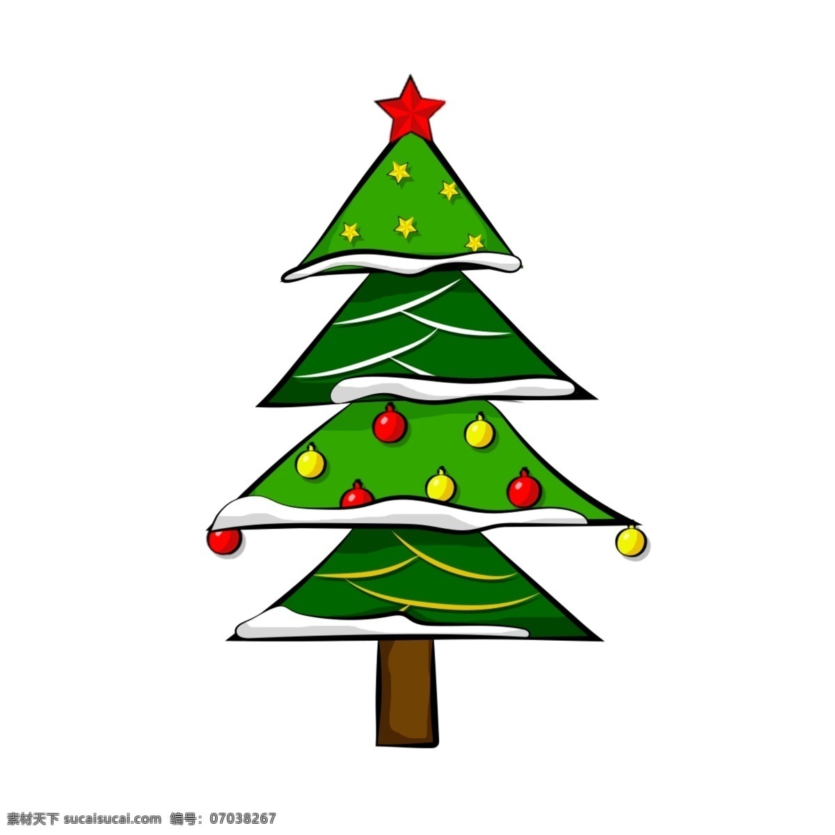 圣诞 矢量 圣诞树 装饰 元素 矢量元素 圣诞元素 节日 星星 装饰物 树