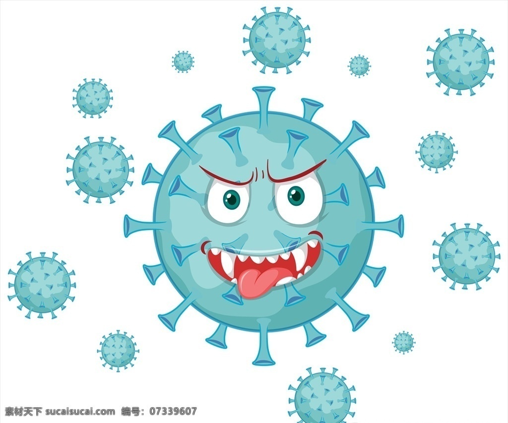 卡通新冠预防 新冠病毒预防 新冠病毒 宣传背景 病毒 传染 生物学 医学 健康 图标 标志 2020年 细胞 概念 危险 元素 流感 卡通设计
