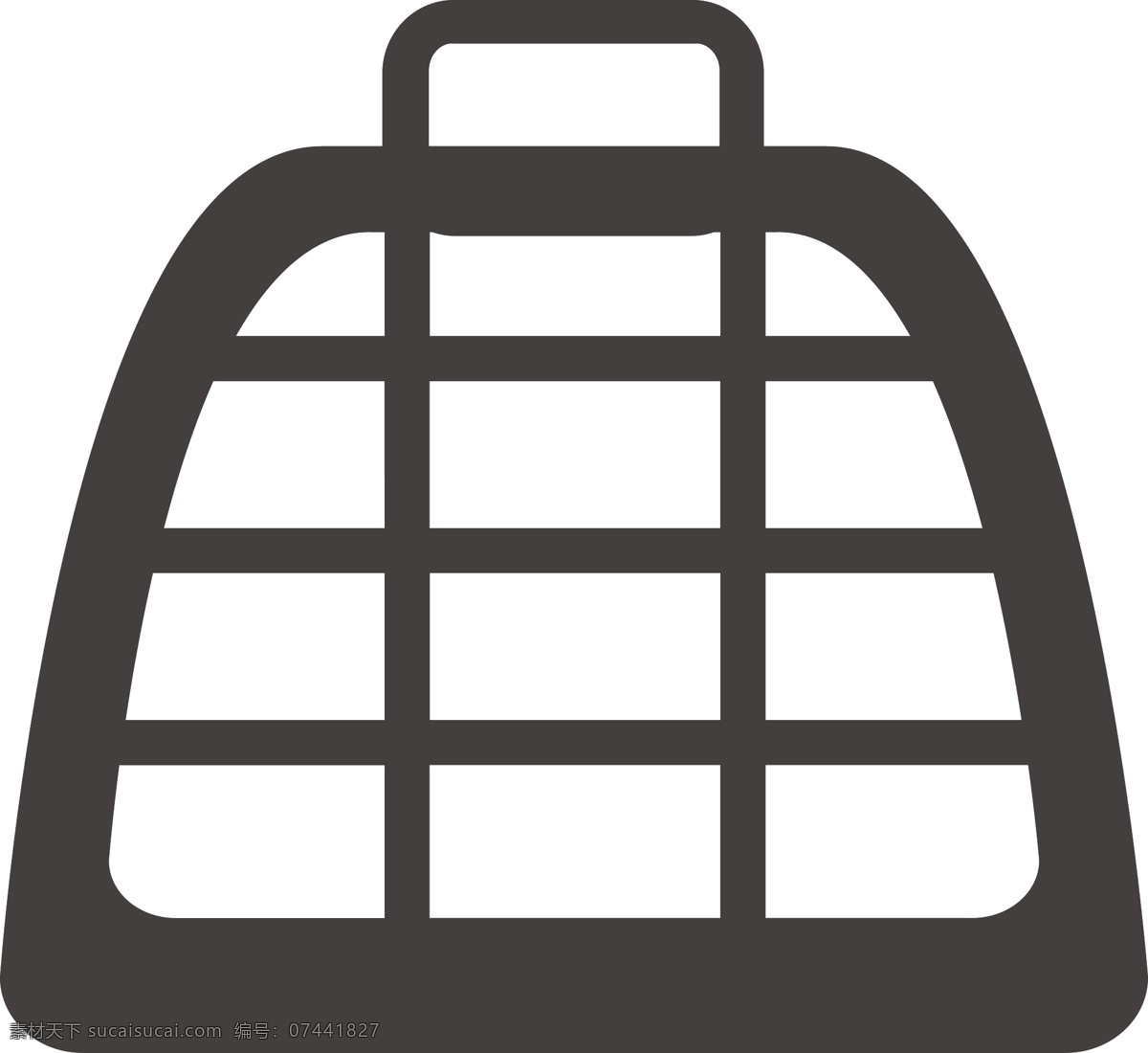 4字形图标包 白色