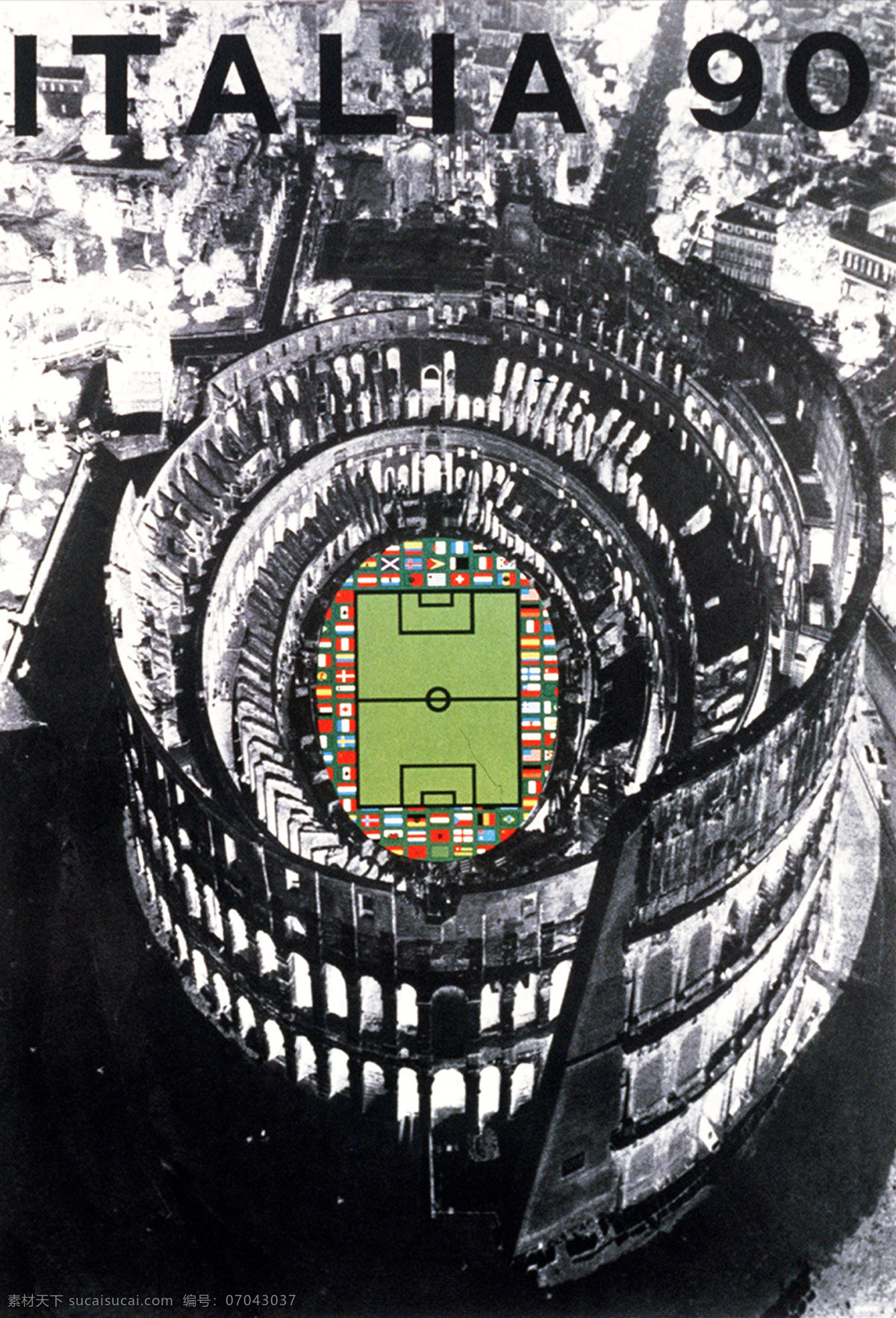 1990 年 世界杯 海报 体育运动 文化艺术 足球 历届 企业文化海报