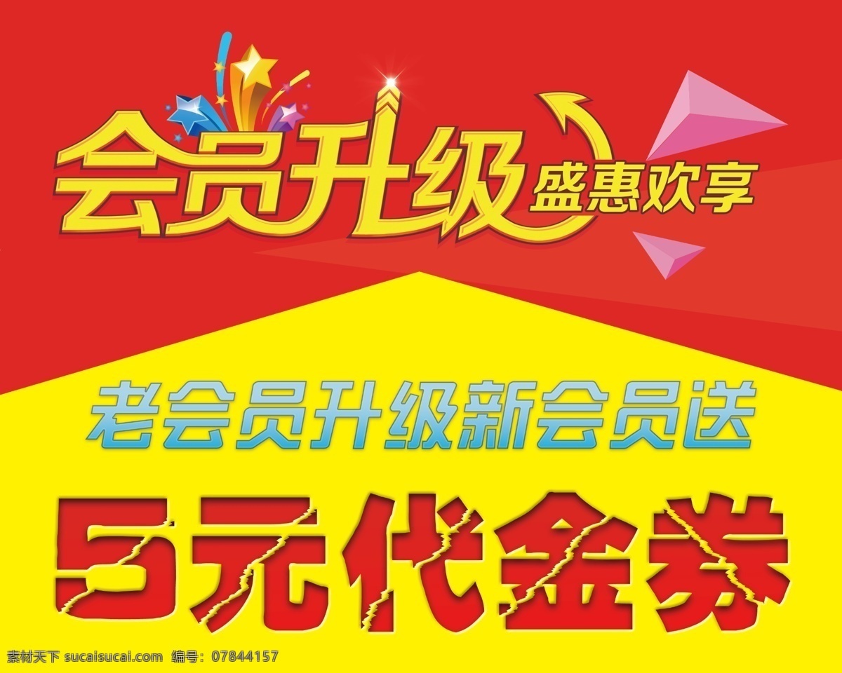会员升级 盛惠欢享 5元 代金券 提示牌 药