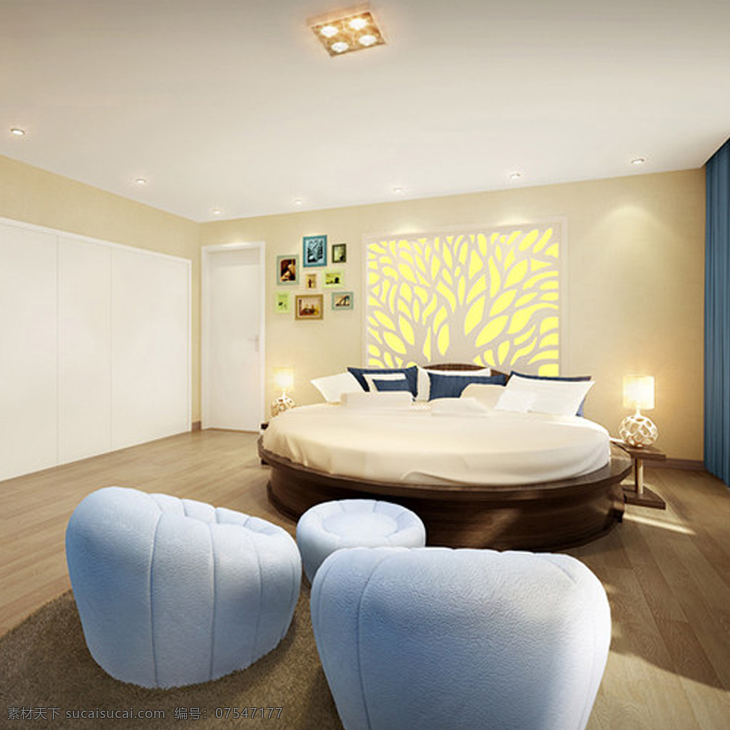 简约 明亮 卧室 效果图 欧式风格 卧室效果图 卧室模型 效果图图片 jpg图片