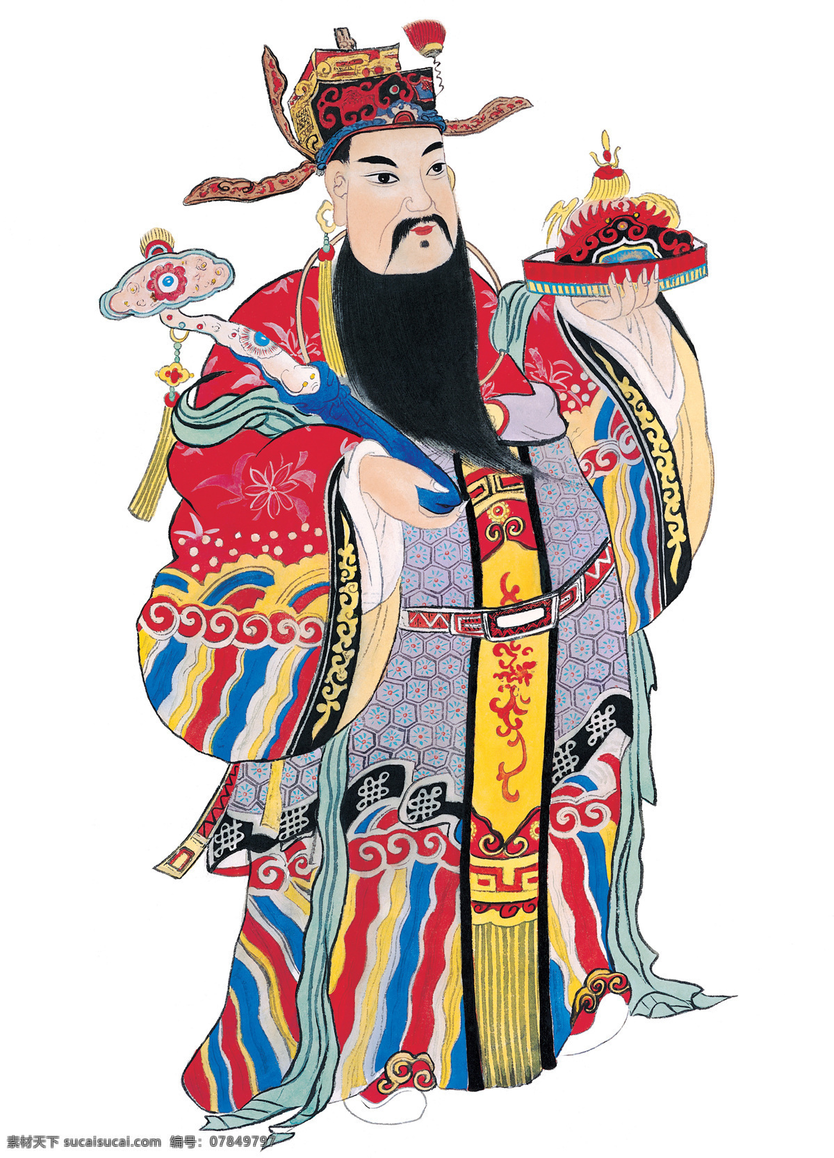 门神 神衹图 民间美术 设计素材 神祇图篇 书画美术 白色