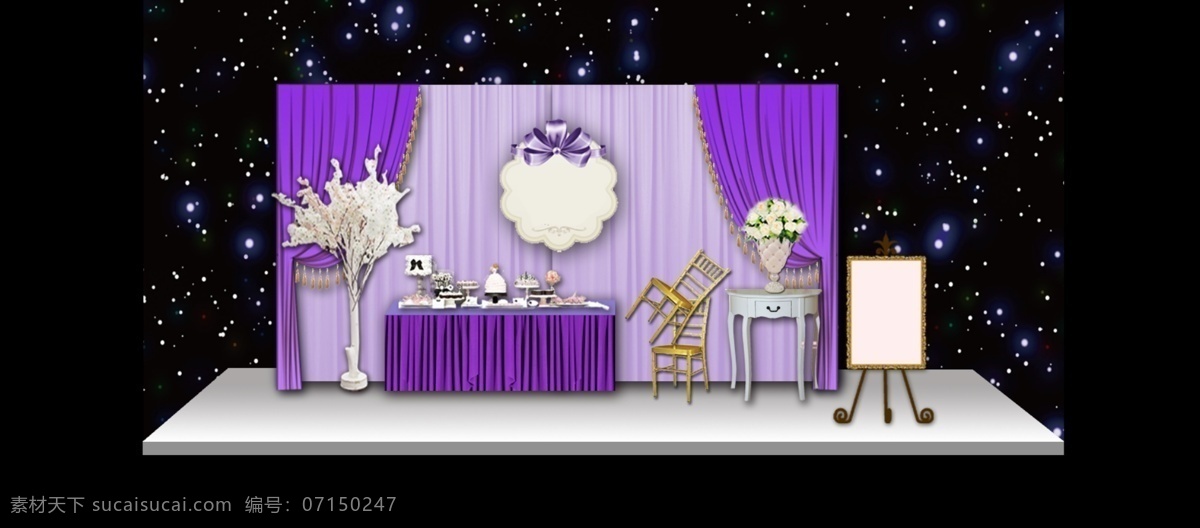 紫色 婚礼 展示区 紫色婚礼 羽毛主题婚礼 紫色主题婚礼 舞台设计 婚礼设计 黑色
