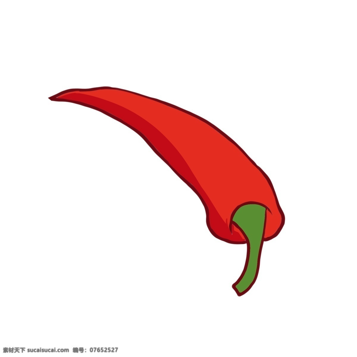 手绘 辣椒 蔬菜 卡通 红色 红色卡通 吃货 插画 美食 食物 餐饮 食品节