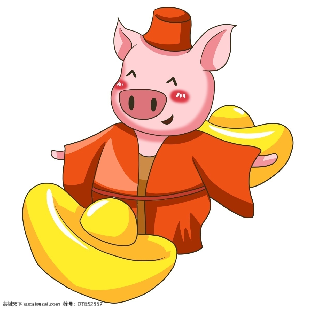 卡通 动物 可爱 粉色 小 猪 元宝 金子 卡通小猪猪 母猪 卡通动物 可爱动物 粉色小猪 卡通的 粉色的
