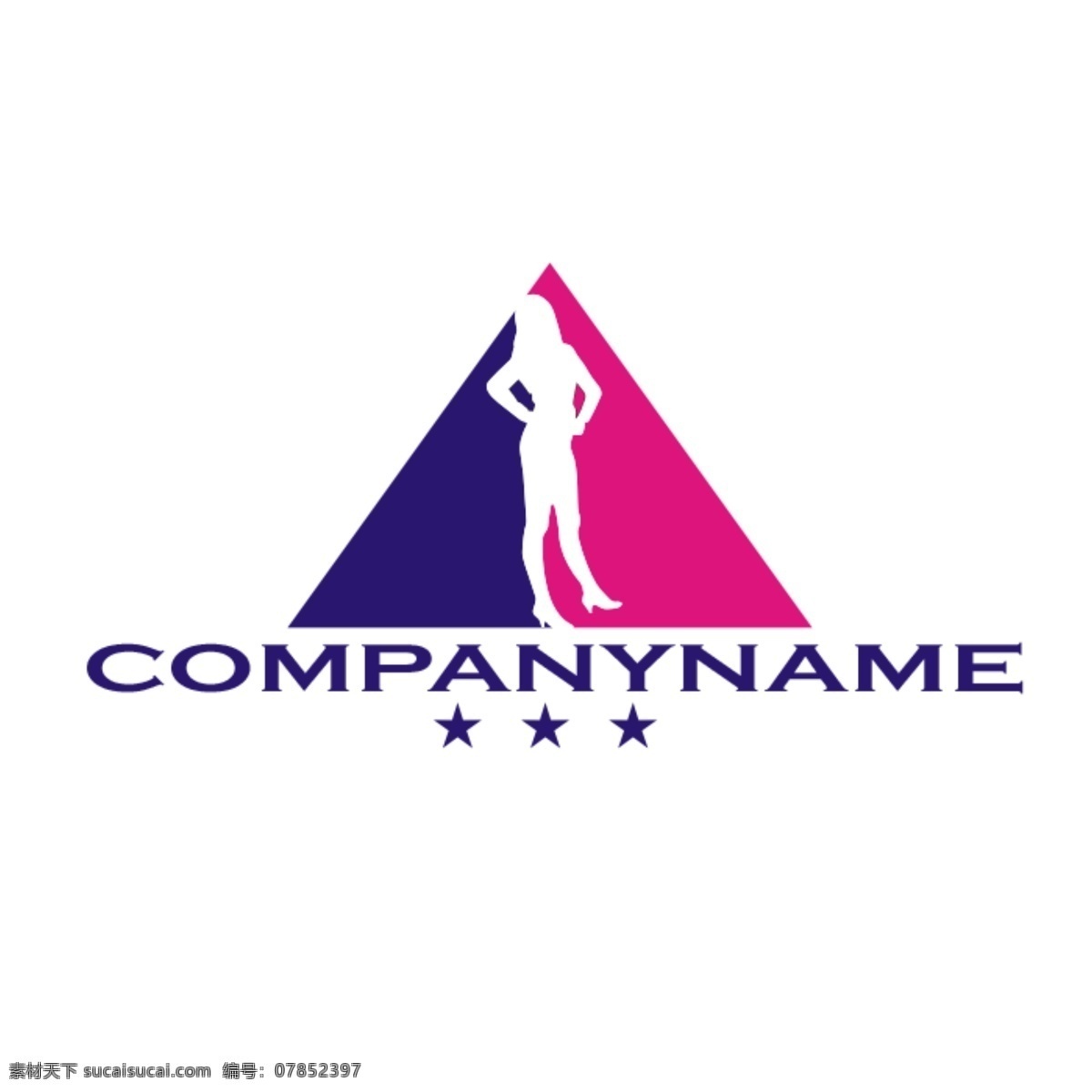 国外logo logo 蓝色 粉色 白色