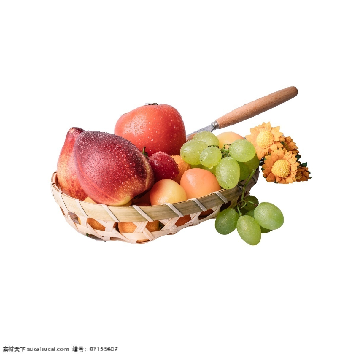 竹篮里的水果 实物水果 水果 美味水果 实物 实物免扣 实物下载
