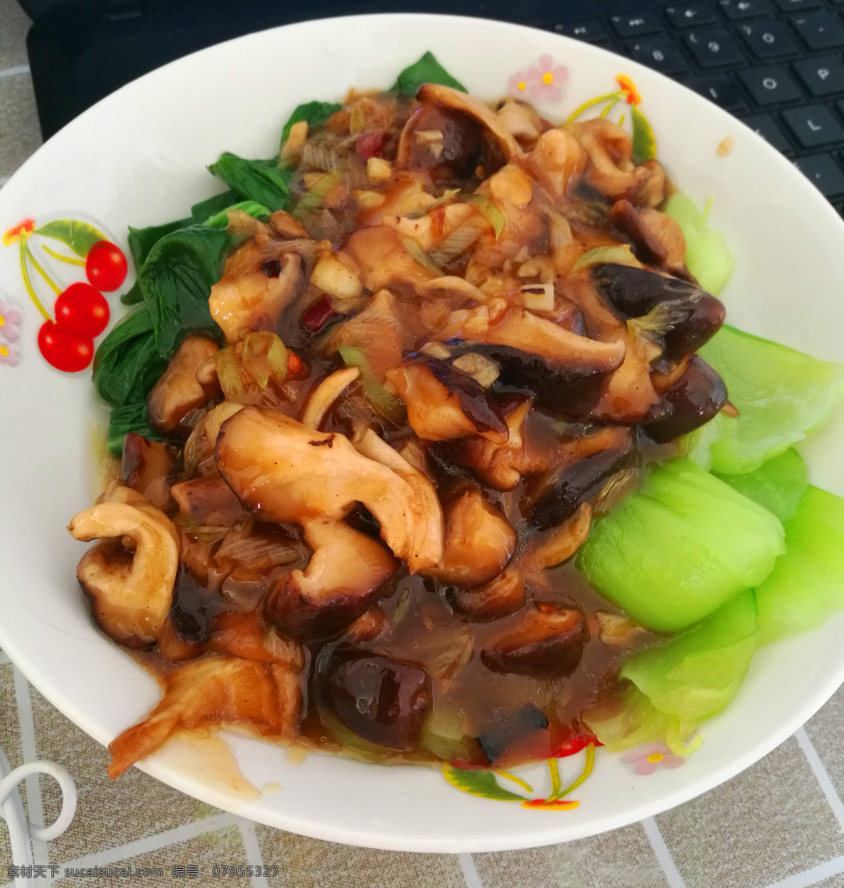 香菇扒油菜 香菇 油菜 炒菜 家常小炒 餐饮美食 传统美食
