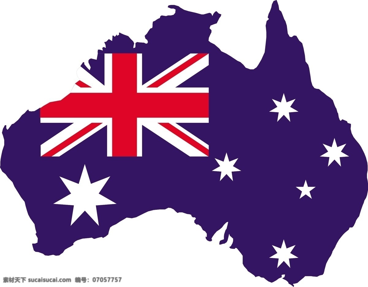 澳大利亚 红旗 免费 矢量 地图 国旗 模板 自由 向量 网页素材 其他网页素材