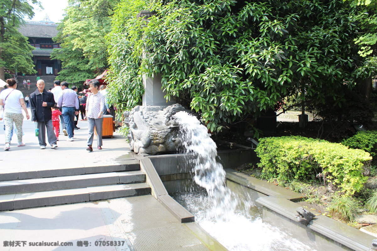 都江堰风光 高清 旅游 四川 都江堰 风景 自然景观 山水风景 白色