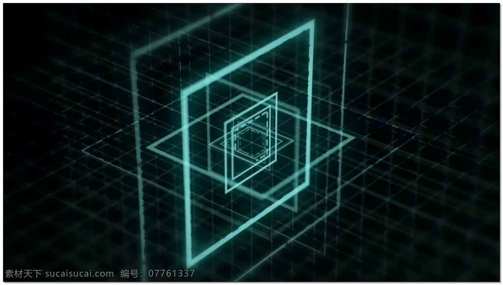正方形 视频 高清视频素材 视频素材 动态视频素材 绿色 发光 立方体